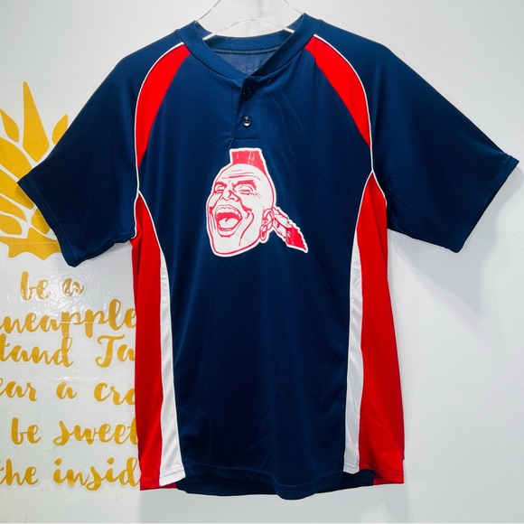 ATLANTA BRAVES #16 Classic Screaming Indian Logo Baseball Shirt Size Med… - Picture 4 of 14